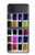 S3956 Graphique de boîte à palette aquarelle Etui Coque Housse pour Samsung Galaxy Z Flip 3 5G