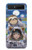 S3915 Costume d'astronaute paresseux pour bébé fille raton laveur Etui Coque Housse pour Samsung Galaxy Z Flip 5G