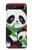 S3929 Panda mignon mangeant du bambou Etui Coque Housse pour Samsung Galaxy Z Flip 5G