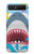 S3947 Caricature d'hélicoptère de requin Etui Coque Housse pour Samsung Galaxy Z Flip 5G