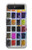 S3956 Graphique de boîte à palette aquarelle Etui Coque Housse pour Samsung Galaxy Z Flip 5G