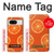 S3946 Motif orange sans couture Etui Coque Housse pour Google Pixel 8