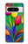 S3926 Peinture à l'huile de tulipe colorée Etui Coque Housse pour Google Pixel 8 pro