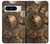 S3927 Boussole Horloge Gage Steampunk Etui Coque Housse pour Google Pixel 8 pro