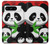 S3929 Panda mignon mangeant du bambou Etui Coque Housse pour Google Pixel 8 pro