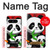 S3929 Panda mignon mangeant du bambou Etui Coque Housse pour Google Pixel 8 pro