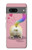 S3923 Queue d'arc-en-ciel de fond de chat Etui Coque Housse pour Google Pixel 7