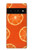 S3946 Motif orange sans couture Etui Coque Housse pour Google Pixel 6 Pro