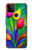 S3926 Peinture à l'huile de tulipe colorée Etui Coque Housse pour Google Pixel 5A 5G