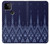 S3950 Motif textile thaïlandais bleu Etui Coque Housse pour Google Pixel 5A 5G