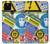 S3960 Collage d'autocollants de signalisation de sécurité Etui Coque Housse pour Google Pixel 5