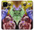 S3914 Galaxie colorée de costume d'astronaute de nébuleuse Etui Coque Housse pour Google Pixel 4a 5G
