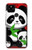 S3929 Panda mignon mangeant du bambou Etui Coque Housse pour Google Pixel 4a 5G