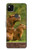 S3917 Cochon d'Inde géant de la famille Capybara Etui Coque Housse pour Google Pixel 4a
