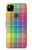 S3942 Tartan à carreaux arc-en-ciel LGBTQ Etui Coque Housse pour Google Pixel 4a