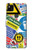 S3960 Collage d'autocollants de signalisation de sécurité Etui Coque Housse pour Google Pixel 4a