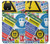 S3960 Collage d'autocollants de signalisation de sécurité Etui Coque Housse pour Google Pixel 4 XL