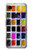 S3956 Graphique de boîte à palette aquarelle Etui Coque Housse pour Google Pixel 3a