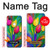 S3926 Peinture à l'huile de tulipe colorée Etui Coque Housse pour Google Pixel 2 XL