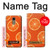 S3946 Motif orange sans couture Etui Coque Housse pour LG K10 (2018), LG K30