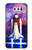 S3913 Navette spatiale nébuleuse colorée Etui Coque Housse pour LG V30, LG V30 Plus, LG V30S ThinQ, LG V35, LG V35 ThinQ