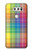 S3942 Tartan à carreaux arc-en-ciel LGBTQ Etui Coque Housse pour LG V30, LG V30 Plus, LG V30S ThinQ, LG V35, LG V35 ThinQ