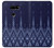 S3950 Motif textile thaïlandais bleu Etui Coque Housse pour LG V30, LG V30 Plus, LG V30S ThinQ, LG V35, LG V35 ThinQ