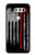 S3958 Drapeau de hache de pompier Etui Coque Housse pour LG V30, LG V30 Plus, LG V30S ThinQ, LG V35, LG V35 ThinQ