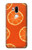 S3946 Motif orange sans couture Etui Coque Housse pour LG G7 ThinQ