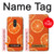 S3946 Motif orange sans couture Etui Coque Housse pour LG Q Stylo 4, LG Q Stylus