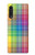 S3942 Tartan à carreaux arc-en-ciel LGBTQ Etui Coque Housse pour LG Velvet