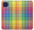 S3942 Tartan à carreaux arc-en-ciel LGBTQ Etui Coque Housse pour Motorola One 5G