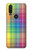 S3942 Tartan à carreaux arc-en-ciel LGBTQ Etui Coque Housse pour Motorola One Action (Moto P40 Power)
