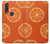 S3946 Motif orange sans couture Etui Coque Housse pour Motorola One Action (Moto P40 Power)