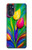 S3926 Peinture à l'huile de tulipe colorée Etui Coque Housse pour Motorola Moto G (2022)