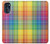 S3942 Tartan à carreaux arc-en-ciel LGBTQ Etui Coque Housse pour Motorola Moto G (2022)