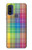 S3942 Tartan à carreaux arc-en-ciel LGBTQ Etui Coque Housse pour Motorola G Pure