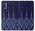 S3950 Motif textile thaïlandais bleu Etui Coque Housse pour Motorola G Pure