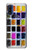 S3956 Graphique de boîte à palette aquarelle Etui Coque Housse pour Motorola G Pure