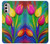 S3926 Peinture à l'huile de tulipe colorée Etui Coque Housse pour Motorola Moto G Stylus 4G (2022)