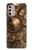 S3927 Boussole Horloge Gage Steampunk Etui Coque Housse pour Motorola Moto G Stylus 4G (2022)