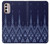 S3950 Motif textile thaïlandais bleu Etui Coque Housse pour Motorola Moto G Stylus 4G (2022)