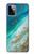 S3920 Couleur bleu océan abstrait émeraude mélangée Etui Coque Housse pour Motorola Moto G Power (2023) 5G