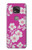 S3924 Fond rose fleur de cerisier Etui Coque Housse pour Motorola Moto G Power (2021)