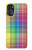 S3942 Tartan à carreaux arc-en-ciel LGBTQ Etui Coque Housse pour Motorola Moto G 5G (2023)