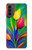 S3926 Peinture à l'huile de tulipe colorée Etui Coque Housse pour Motorola Moto G52, G82 5G