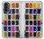 S3956 Graphique de boîte à palette aquarelle Etui Coque Housse pour Motorola Moto G52, G82 5G