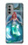 S3911 Jolie petite sirène Aqua Spa Etui Coque Housse pour Motorola Moto G51 5G