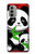 S3929 Panda mignon mangeant du bambou Etui Coque Housse pour Motorola Moto G51 5G