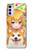 S3918 Bébé Corgi Chien Corgi Fille Bonbons Etui Coque Housse pour Motorola Moto G42